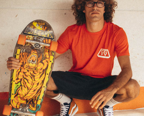 UOMO arancione fronte foto