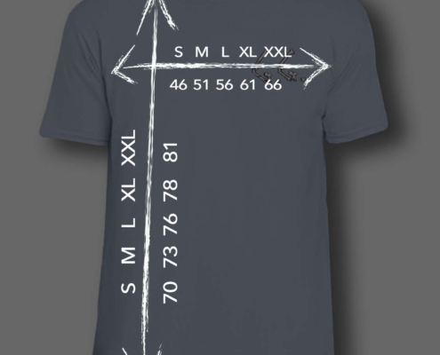 UOMO azzurra fronte misure