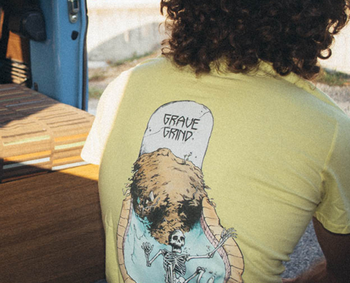 UOMO gialla retro foto