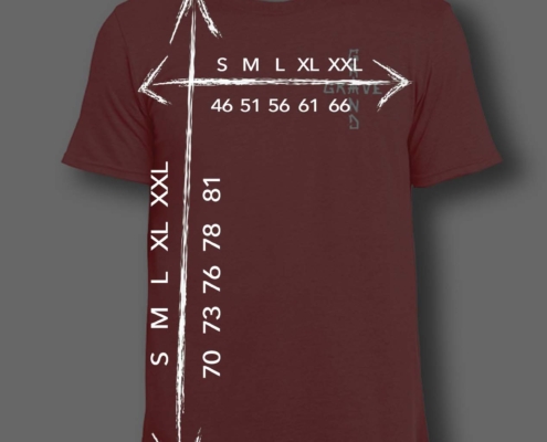 UOMO rosa fronte misure