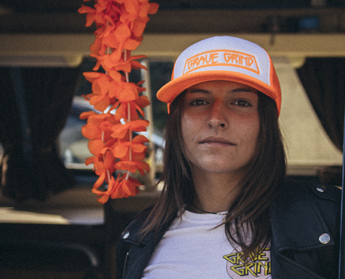 arancione foto donna