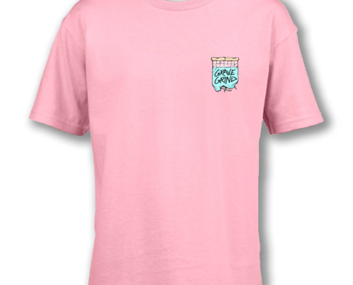 gg pool lettering tshirt bimbo fronte gravegrind