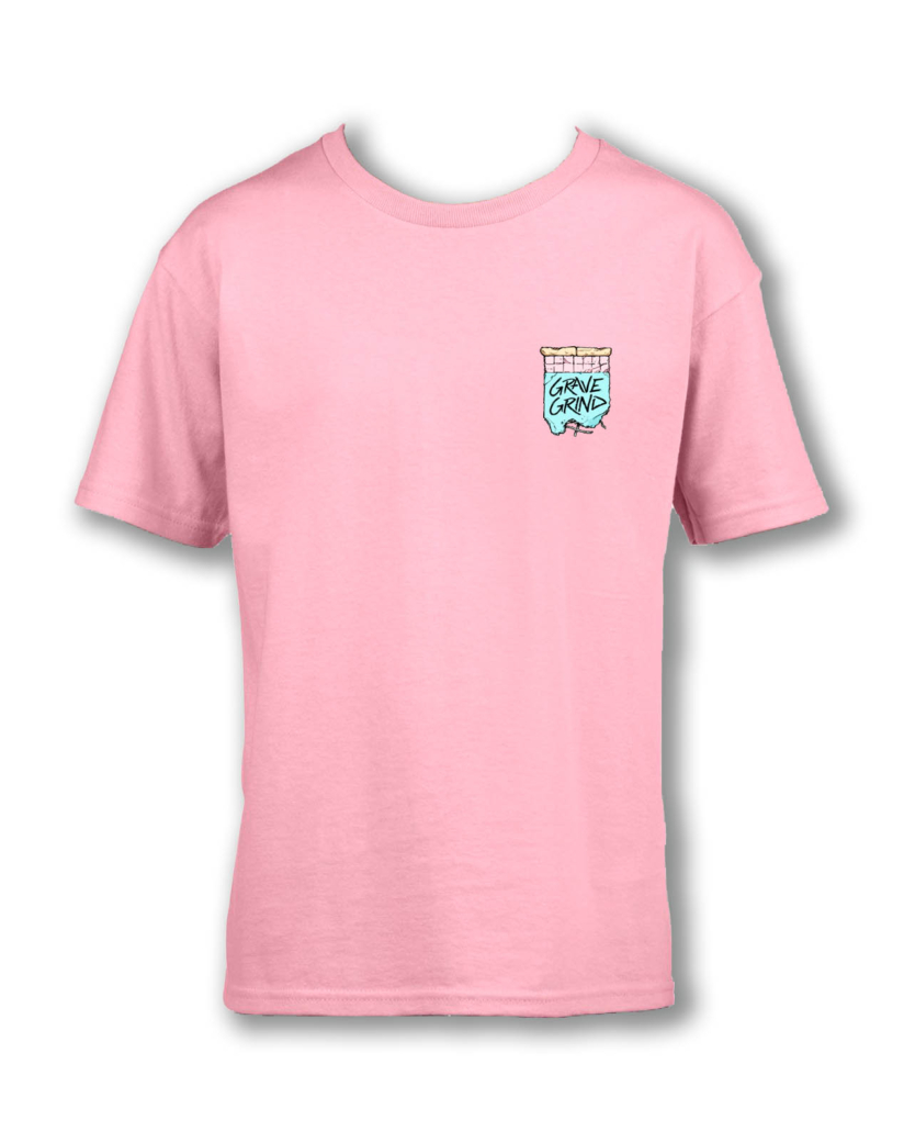 gg pool lettering tshirt bimbo fronte gravegrind