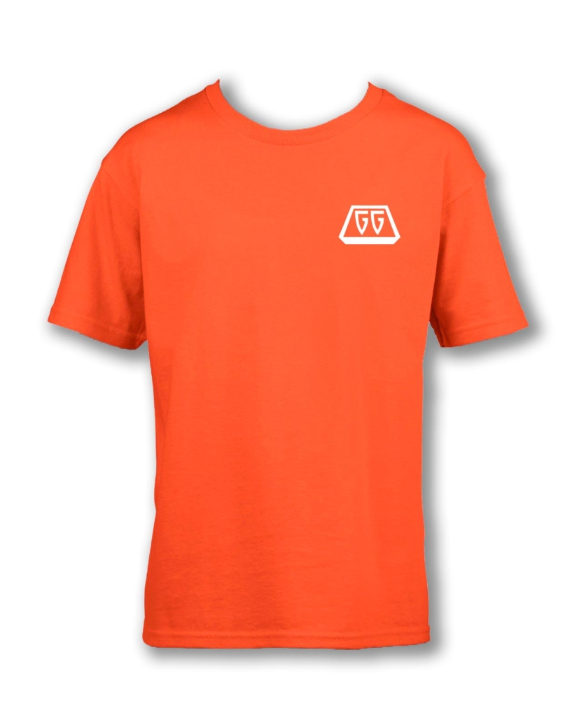 istituzionale tshirt bimbo fronte arancione gravegrind