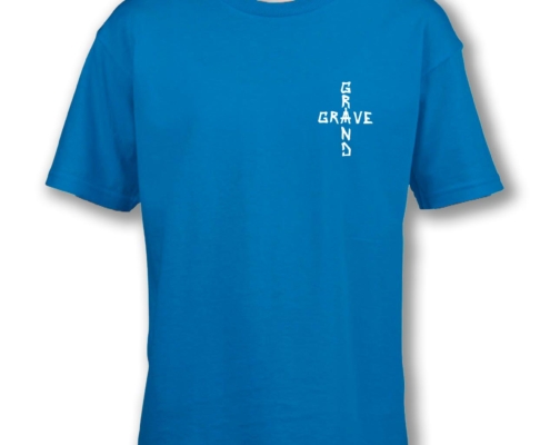 log tshirt bimbo fronte blu gravegrind