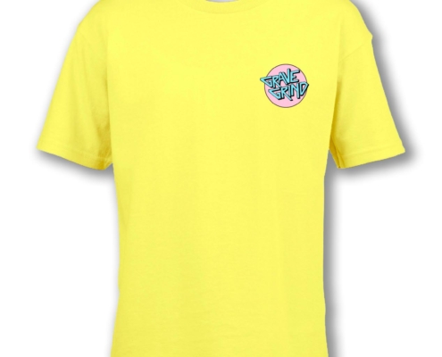 circle tshirt bimbo fronte gialla gravegrind
