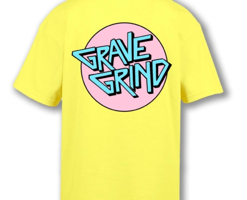 circle tshirt bimbo gialla gravegrind
