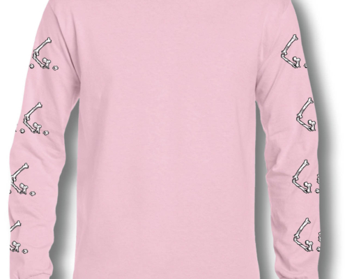 manica lunga grave bean rosa uomo fronte