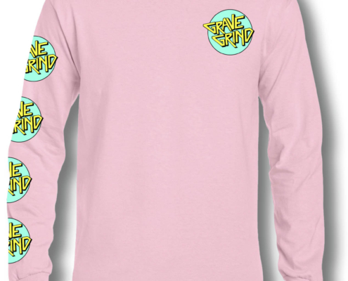 manica lunga grave circle rosa uomo fronte