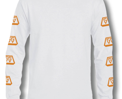 manica lunga istituzionale bimbo bianca-arancione fronte