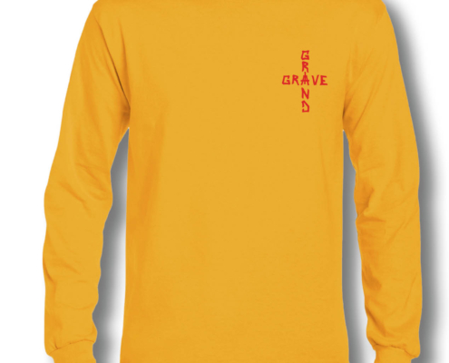 manica lunga lord of gravesimo arancione uomo fronte