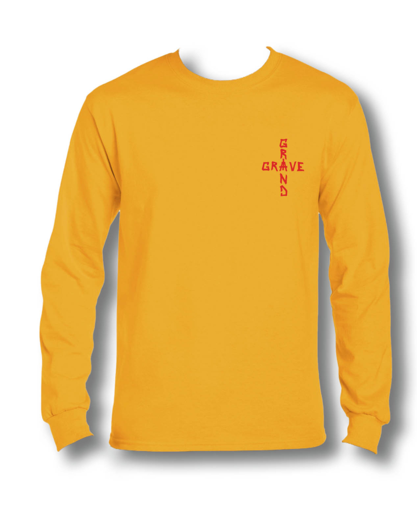 manica lunga lord of gravesimo arancione uomo fronte