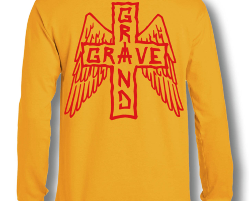 manica lunga lord of gravesimo arancione uomo retro