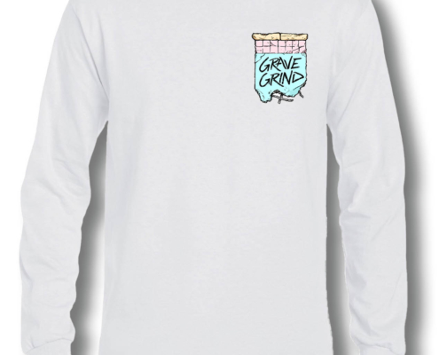 manica lunga pool lettering bimbo bianca fronte