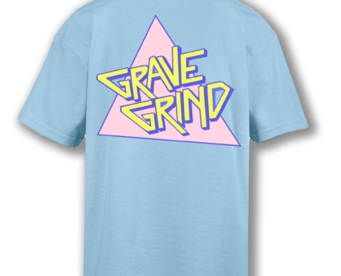 triangle tshirt bimbo azzurra gravegrind